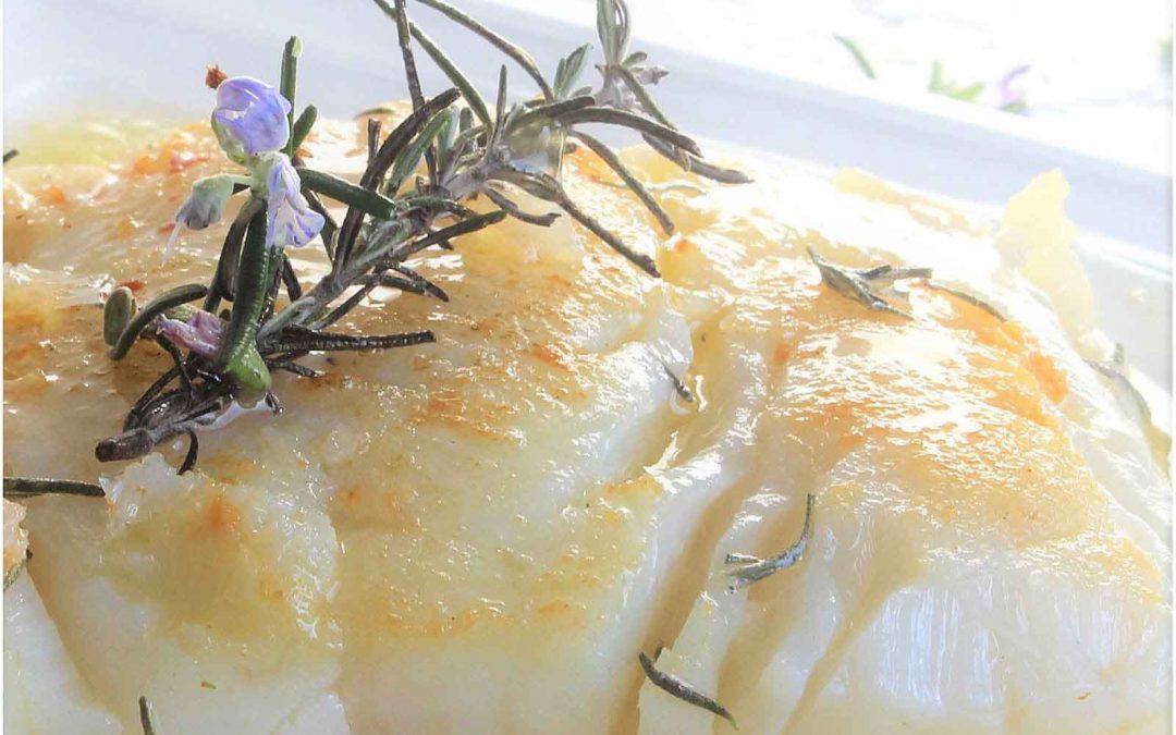 Bacalao con pil pil y miel